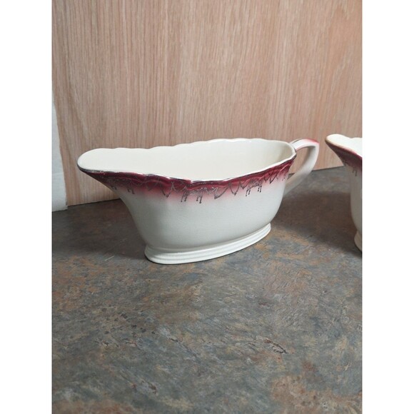 Royal National Brotherhood Operative Potters Gravy &/Creamer Hand Painted - Picture 2 of 13